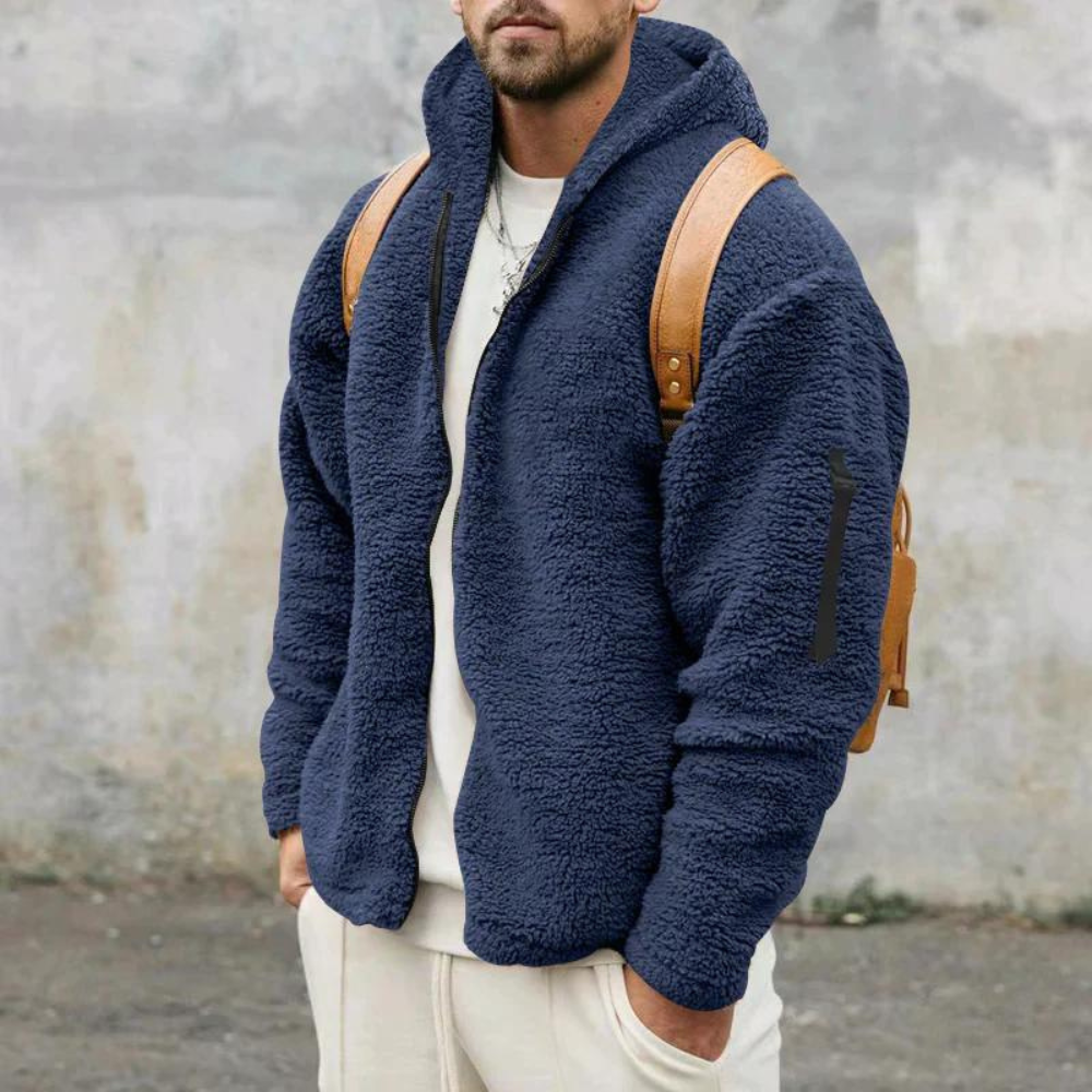 Felpa con cappuccio calda e morbida da uomo | Morbida, casual, confortevole