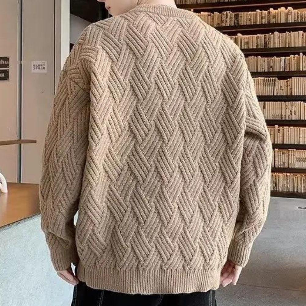 Kronid - Maglione lavorato a maglia alla moda e casual per uomo