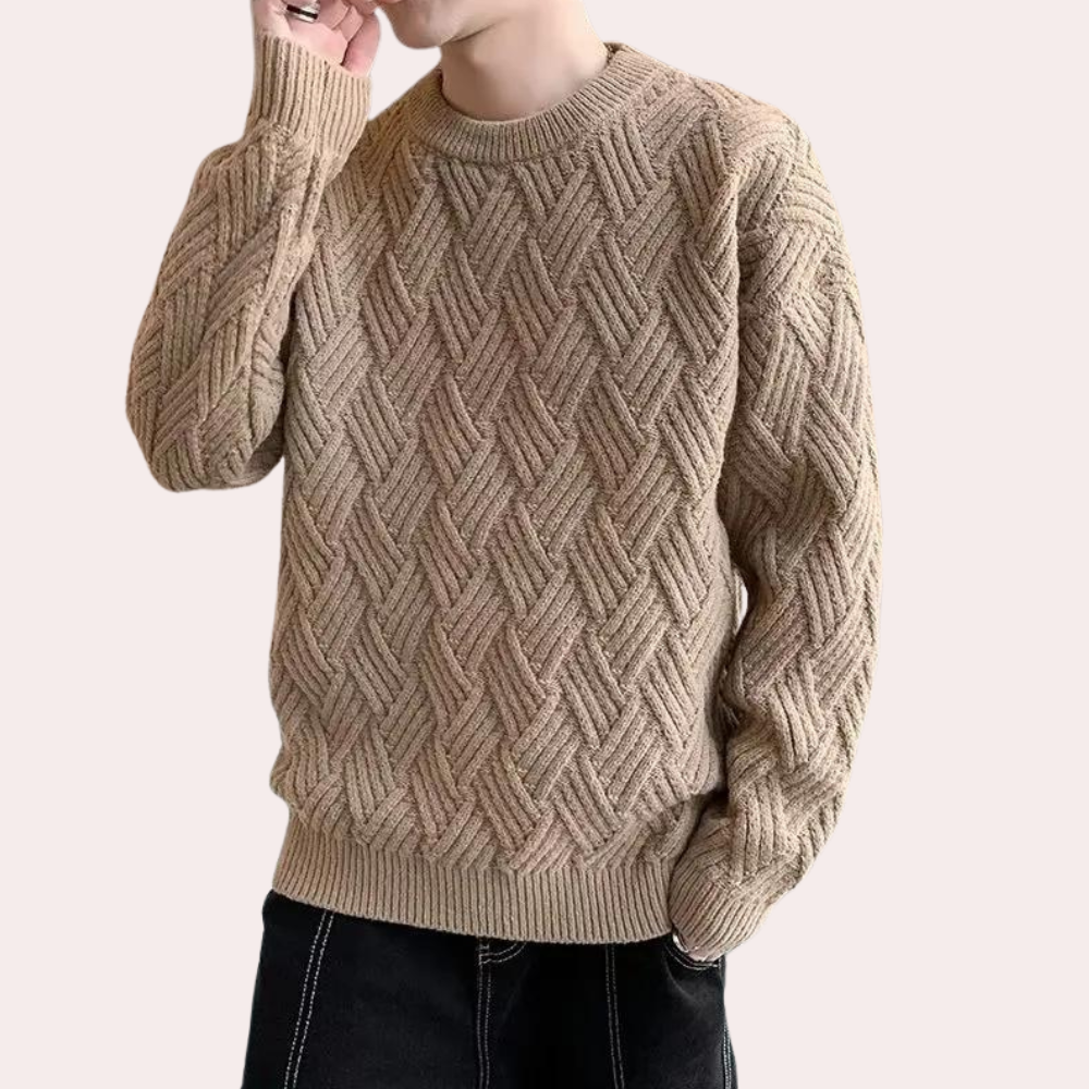 Kronid - Maglione lavorato a maglia alla moda e casual per uomo