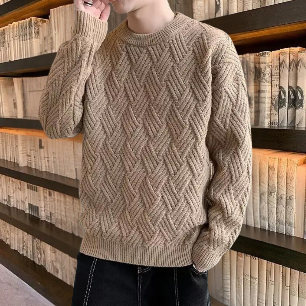 Kronid - Maglione lavorato a maglia alla moda e casual per uomo