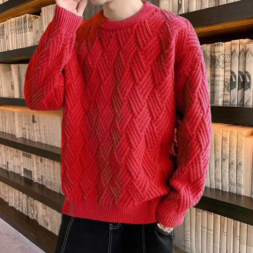 Kronid - Maglione lavorato a maglia alla moda e casual per uomo