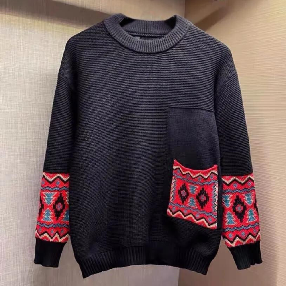 Cosmin - Herren Pullover mit Rundhalsausschnitt