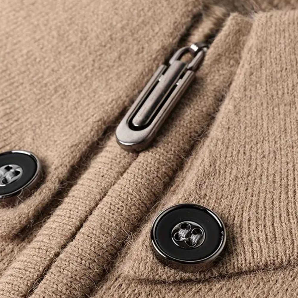 Finn - Pull à la mode avec fermeture éclair quart pour hommes