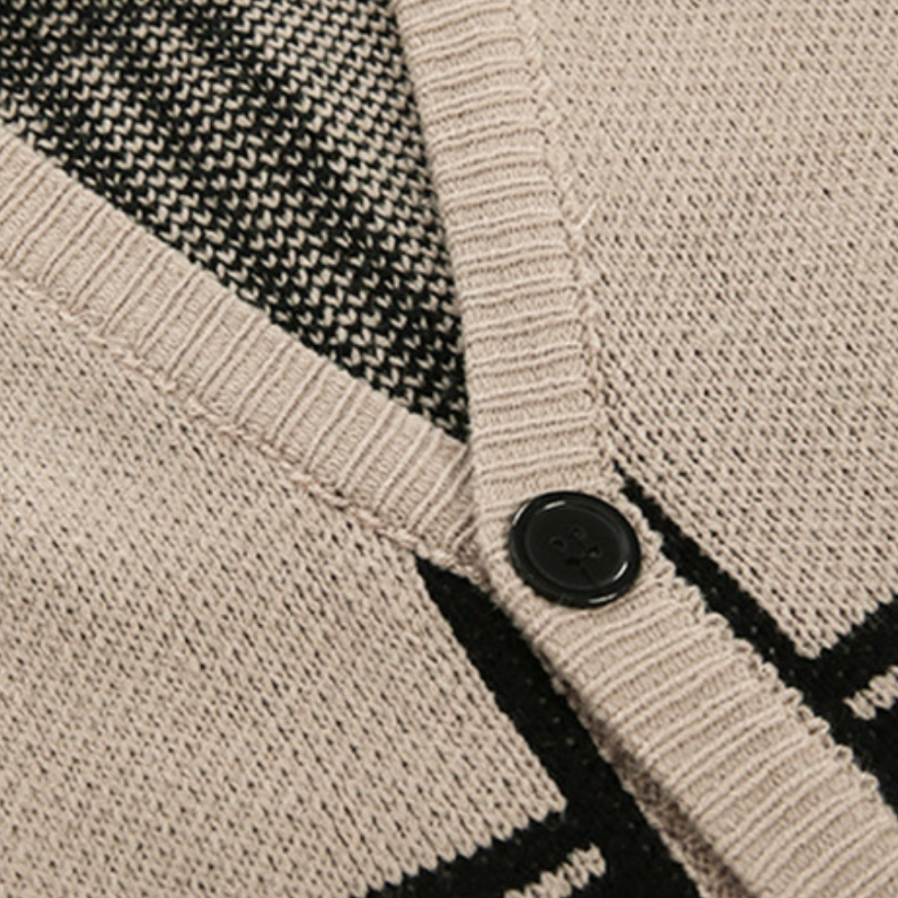 Gert - Casual strikjakke til mænd