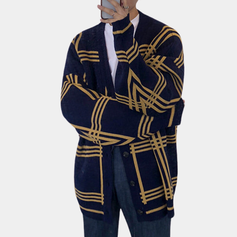 Gert - Casual strikjakke til mænd