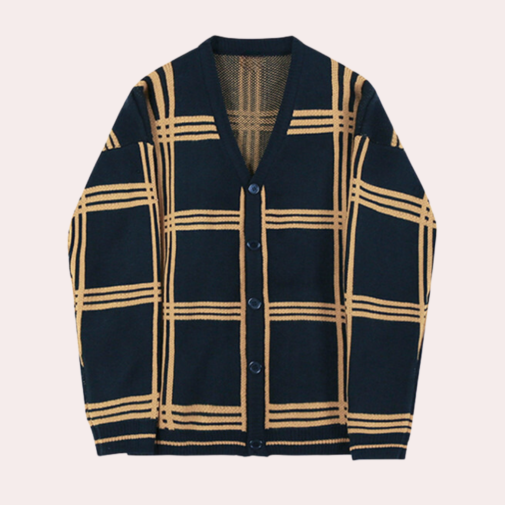 Gert - Casual strikjakke til mænd