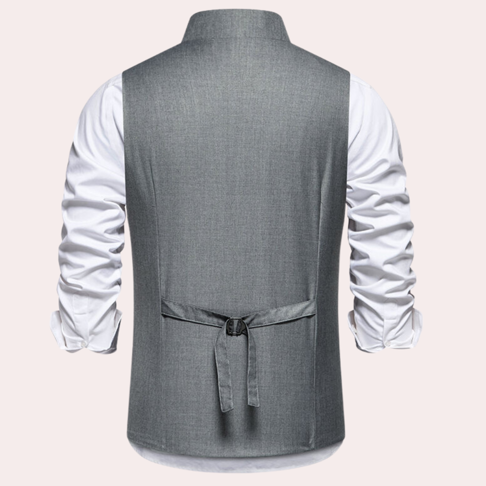 Laszlo - Gilet asymétrique à boutons pour hommes