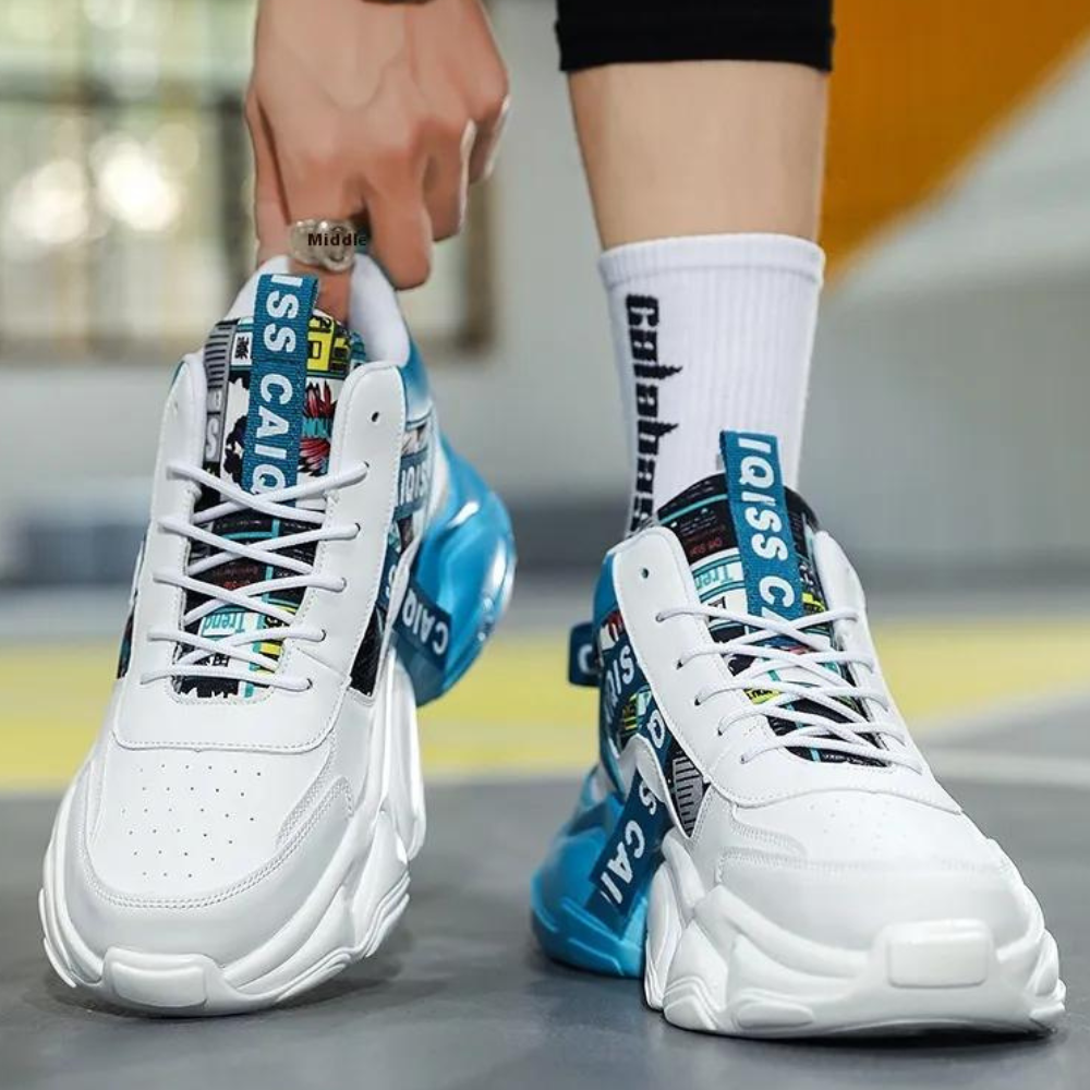 Sergios - Scarpe sportive con lacci per uomo