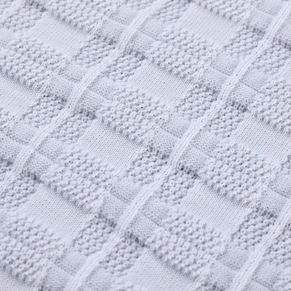 Emre - Pull en tricot pour hommes avec capuche et motif à carreaux