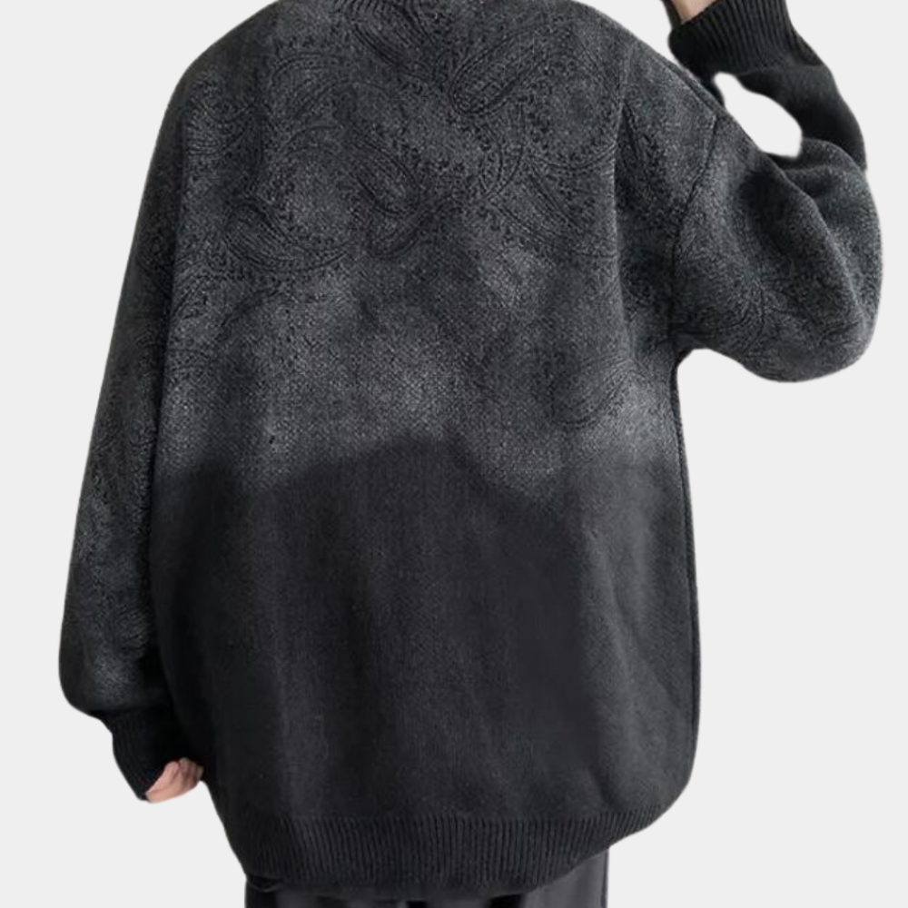 Arpad - moderigtig herrestriktrøje med løs pasform