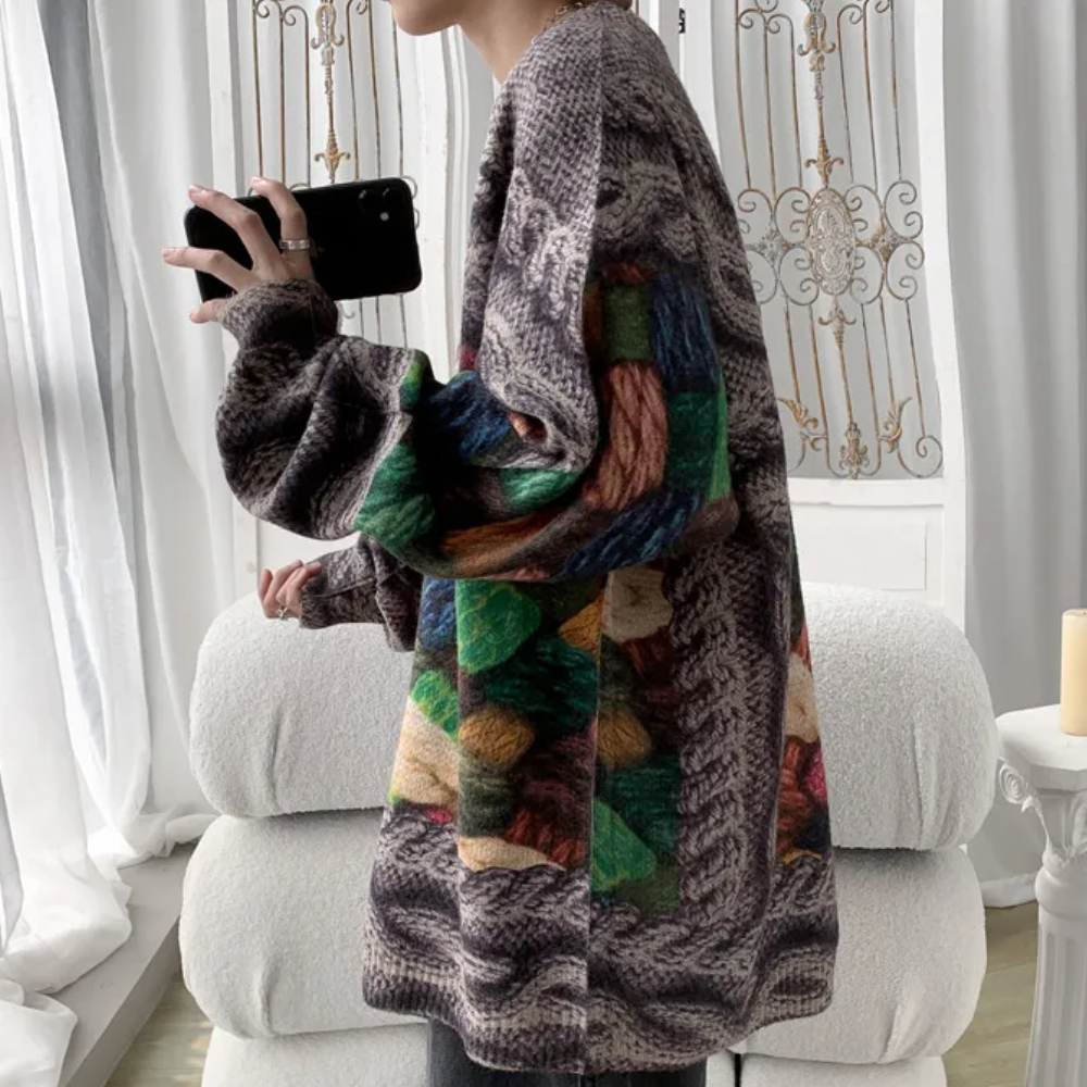 Ferke - Trykt, løstsiddende herresweater