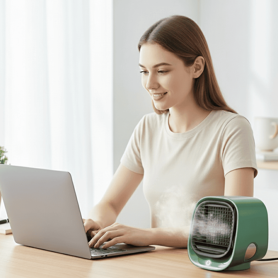 CLIMAONE DUO COOL – 2-in-1 Luftkühler & Luftbefeuchter – Kompakte Raumfrische mit angenehmer Luftzirkulation und Feuchtigkeit 2
