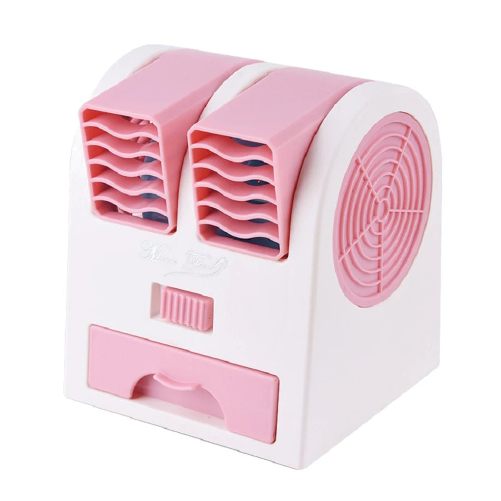 COOLBREEZE – Mini-Klimaanlage mit USB-Anschluss, leisem Betrieb und zwei Luftauslässen 8