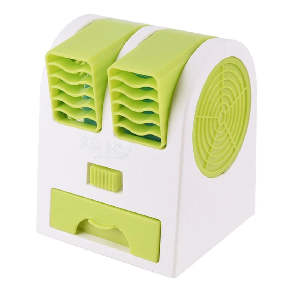 COOLBREEZE – Mini-Klimaanlage mit USB-Anschluss, leisem Betrieb und zwei Luftauslässen 9
