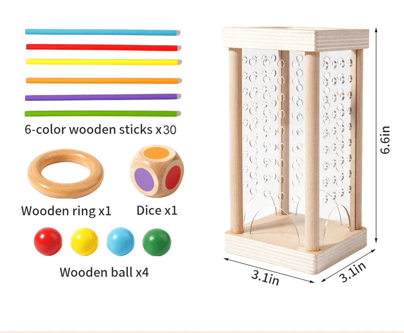 COUNTISTIX – Montessori-Zählstäbe-Set für kognitive Entwicklung und Koordination 8