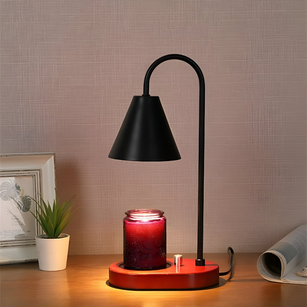 Candle Warmer Lamp with Adjustable Dimmer - Stylish Nordic Design for Safe Use 3