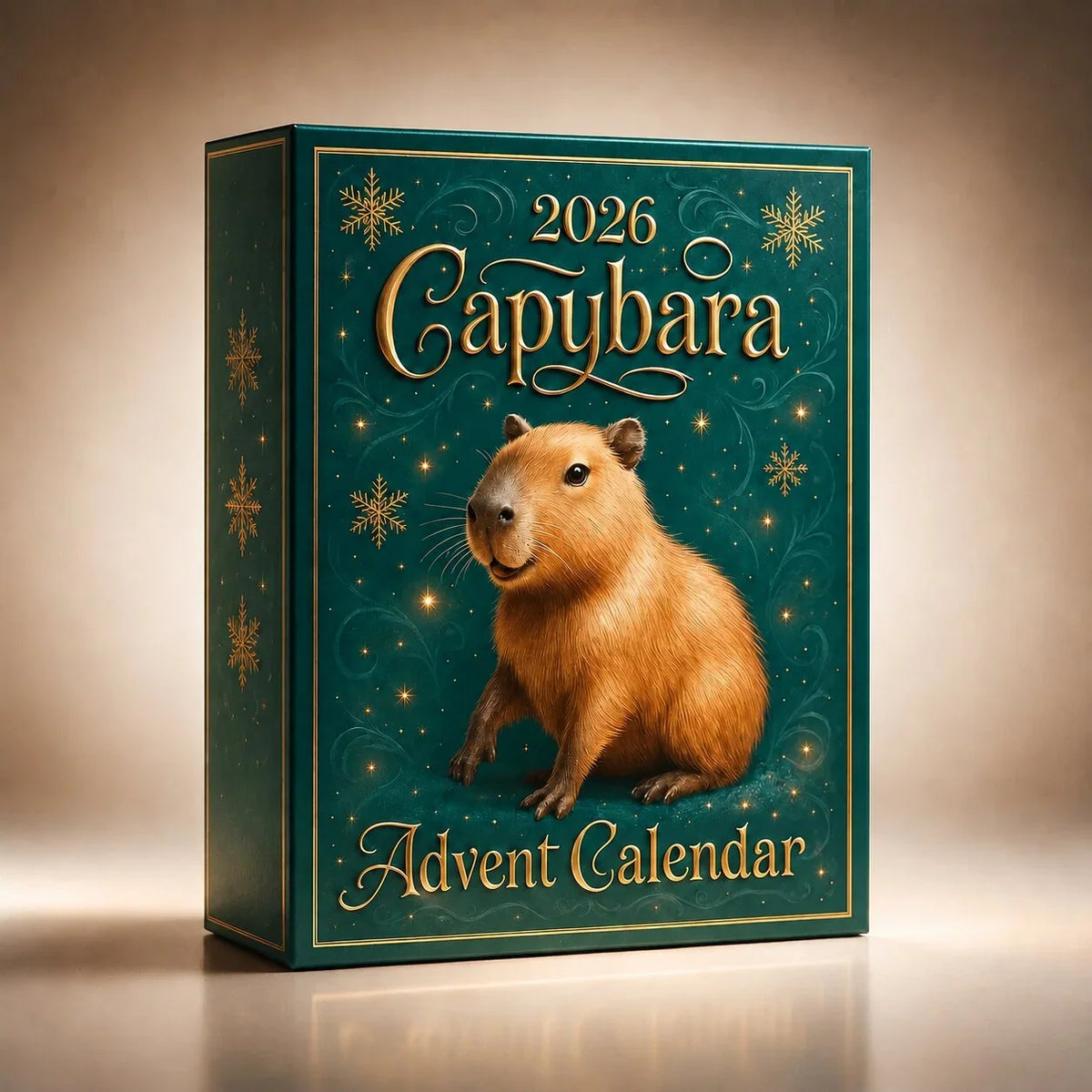 Adventskalender mit Wasserschwein-Motiven