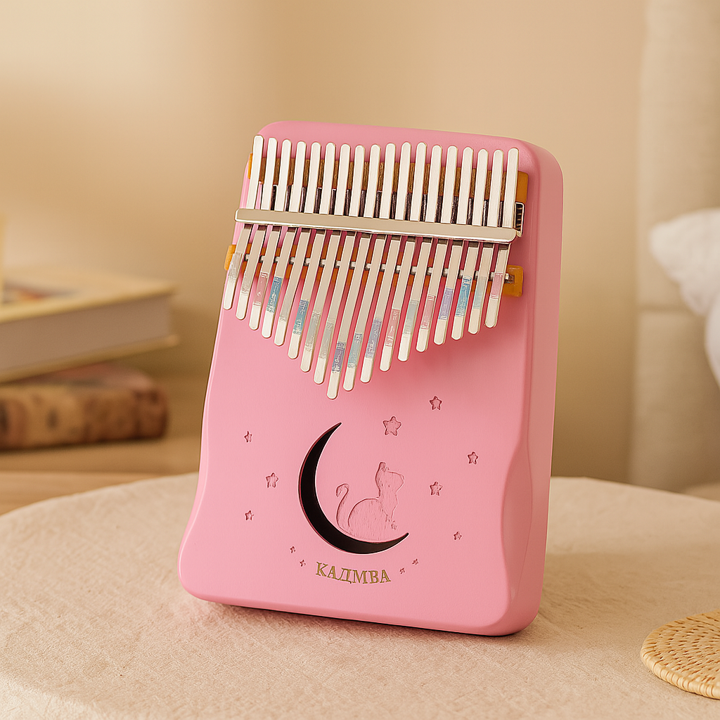 Træ – Kalimba a 17 tasti in legno – Set musicale per principianti