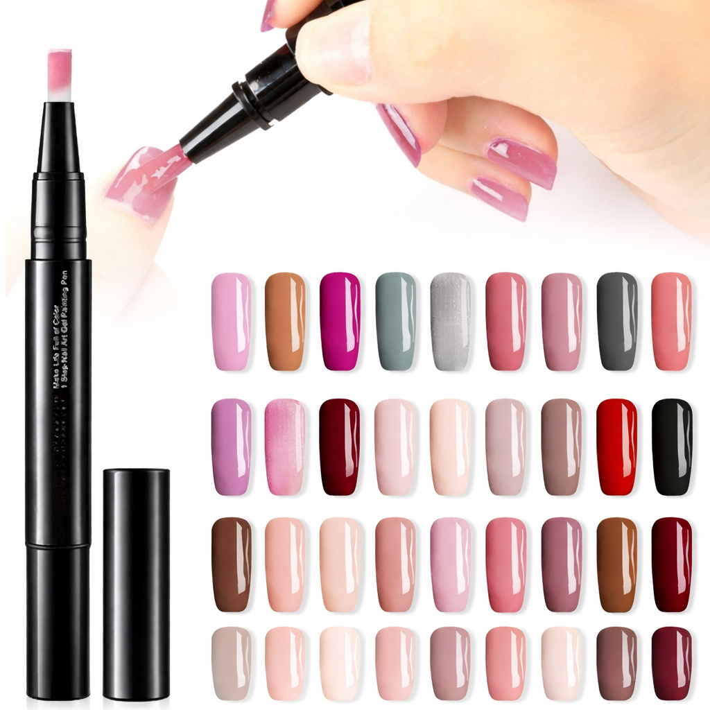 Nagellak Pen Set – Precisie Nail Art Kleuren met Sneldrogende Geltextuur Vestragear