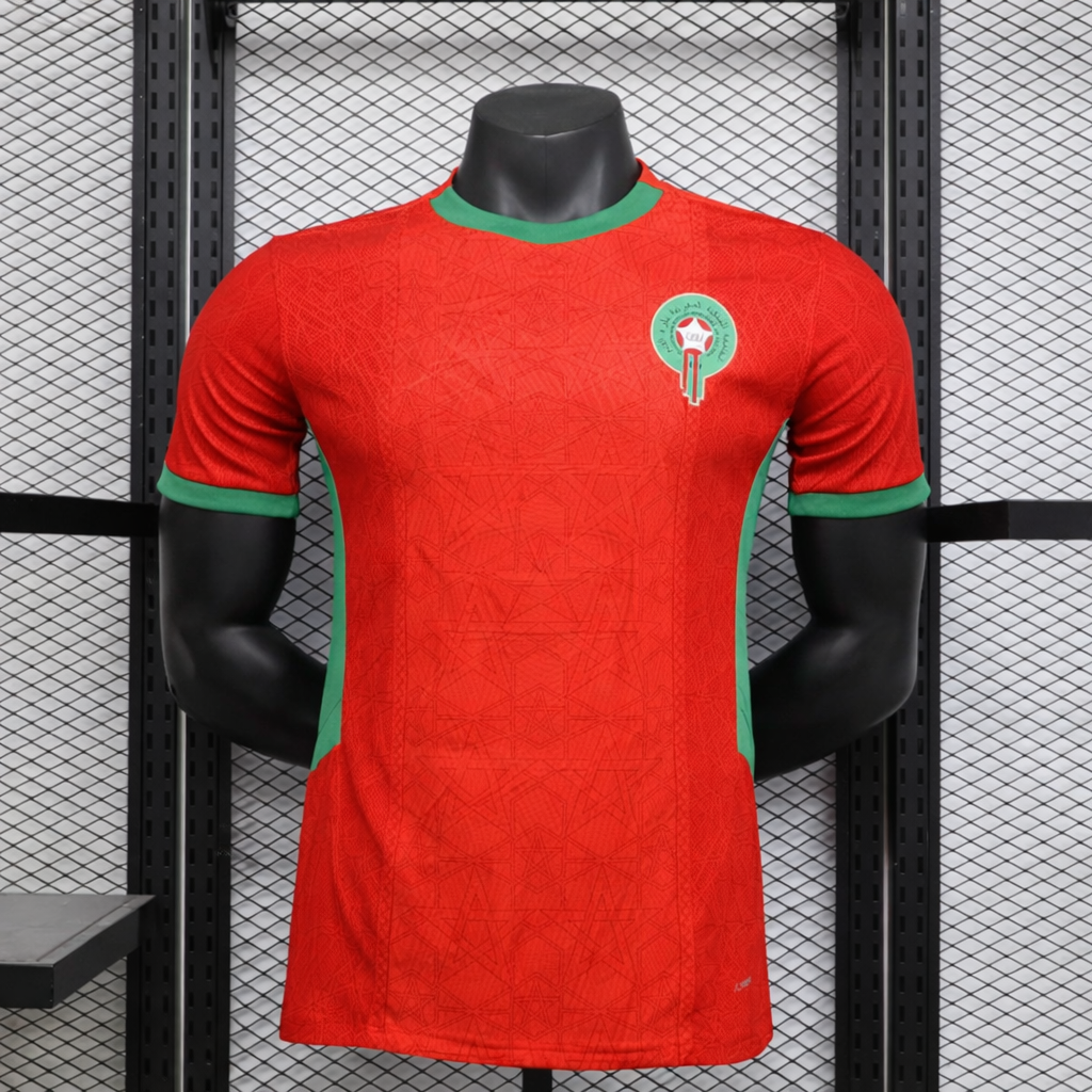 Voetbalshirt Marokko – Ademend supportersshirt met sportpasvorm en opvallend design Vestragear