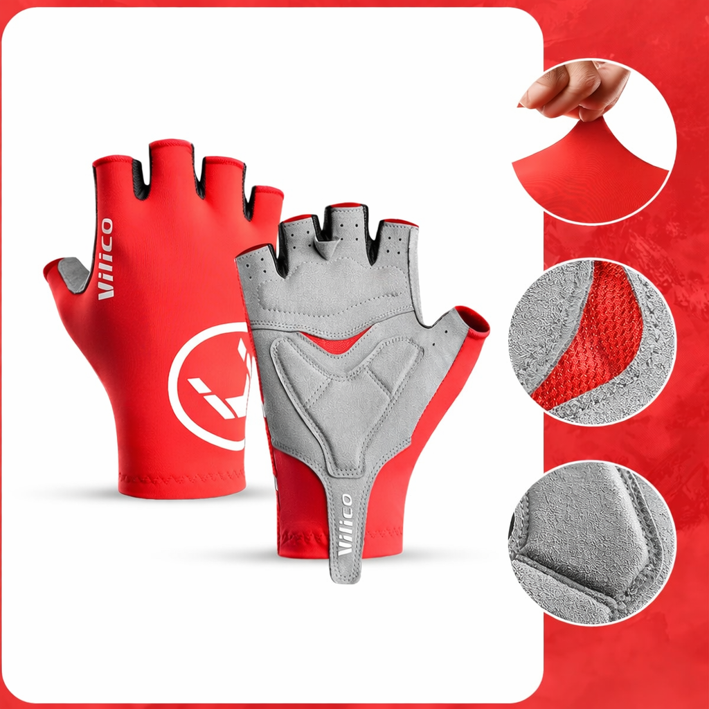 Halfvinger Fietshandschoenen – Antislip Grip & Ademend Comfort voor MTB en Racefiets Vestragear