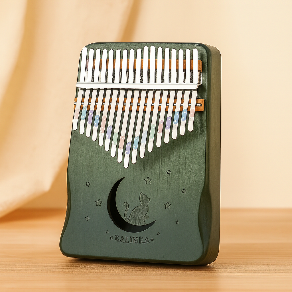 Træ – Kalimba a 17 tasti in legno – Set musicale per principianti