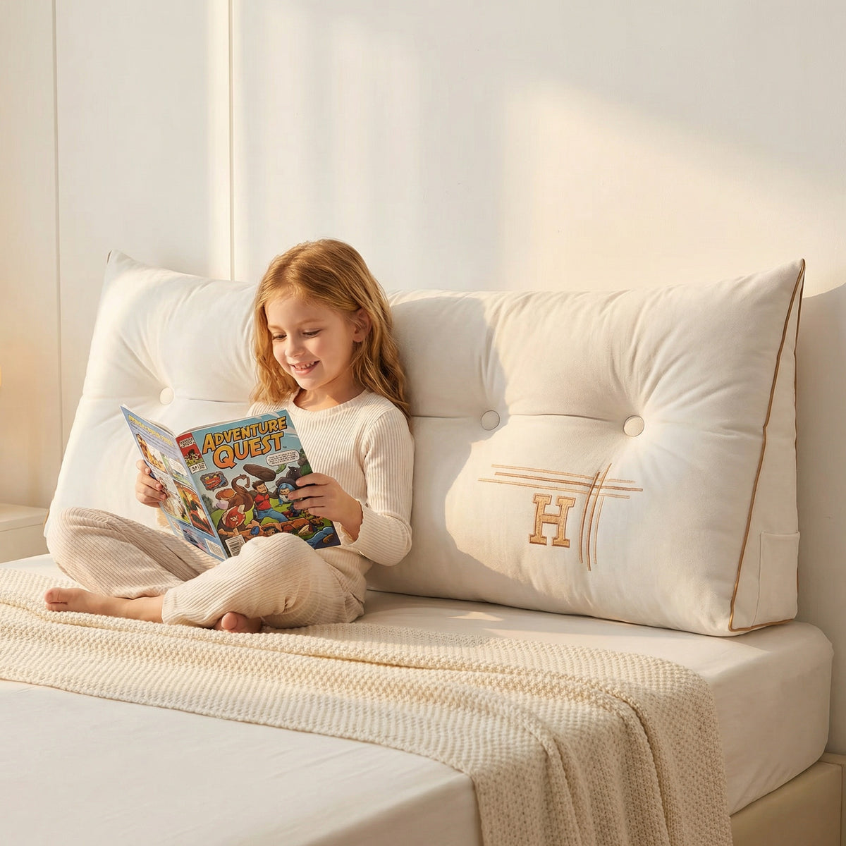 Rückenkissen Groß – Weich, Stützend & Komfortabel für Bett und Relaxbe – Bolendo