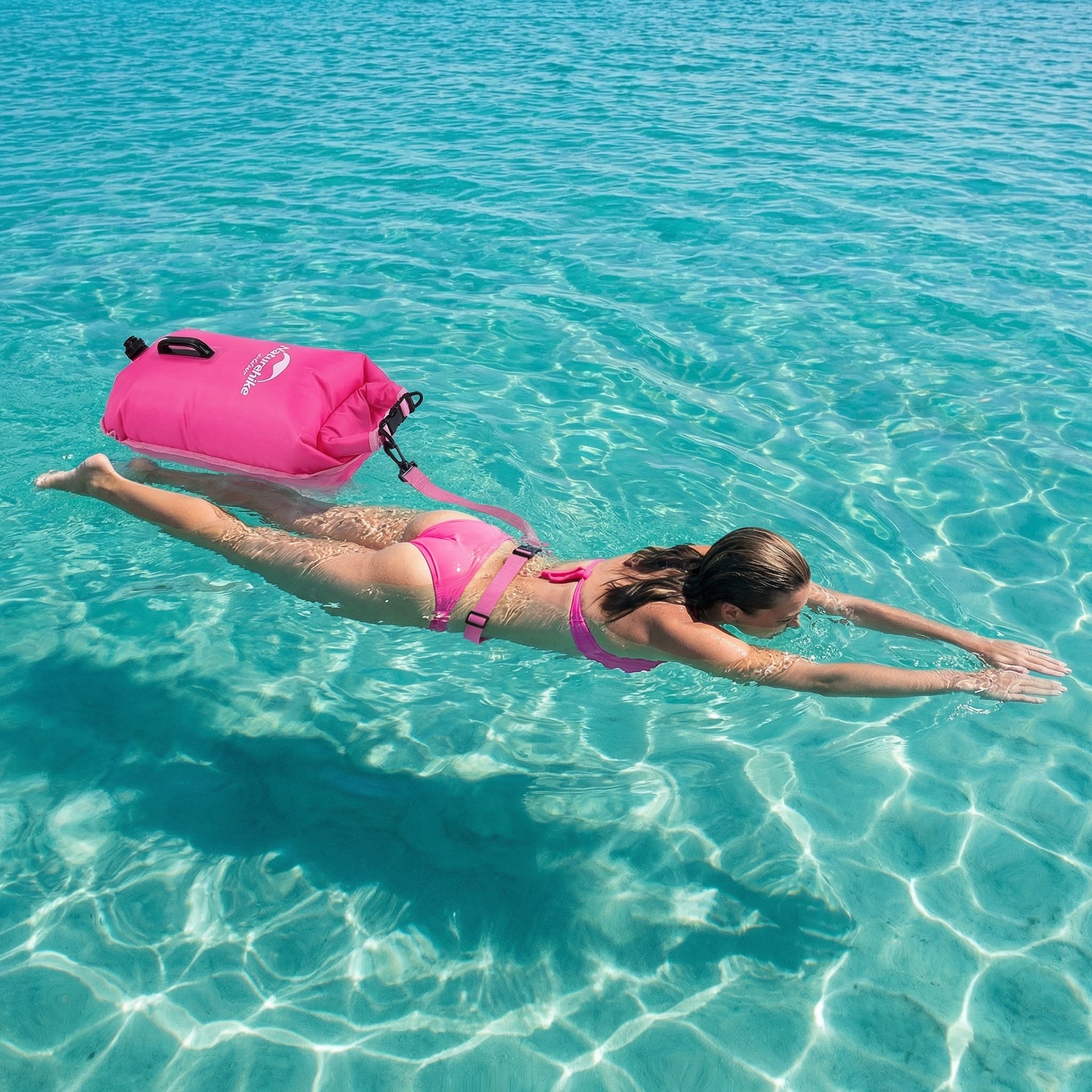 Schwimm-Boje – Wasserdichtes Staufach, Sichtbare Signalfarbe & Abschleppgurt