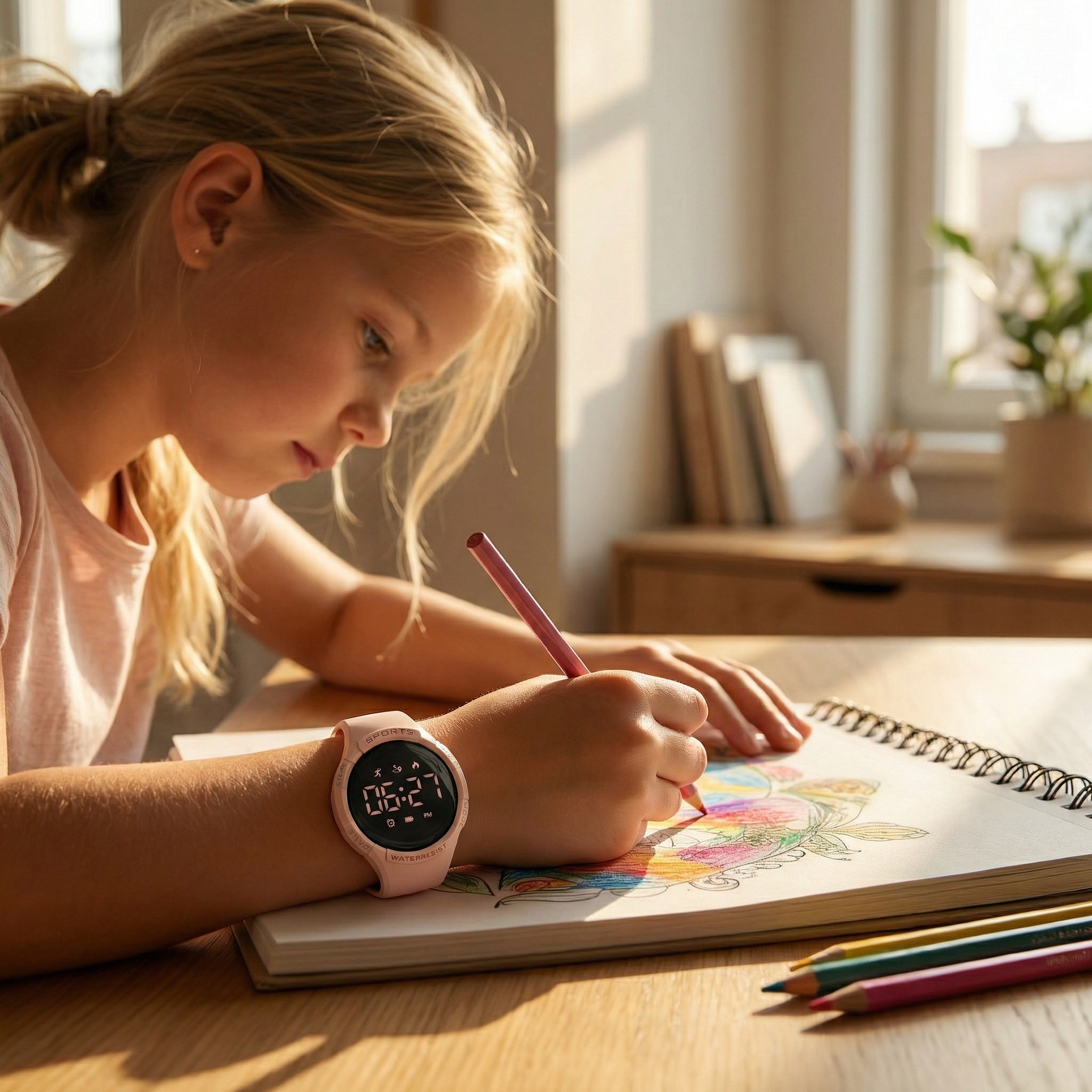 Kinder-Smartwatch – IP68 Wasserdicht, 12 Sportmodi & Aktivitätstracking