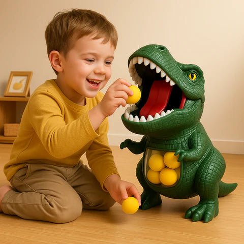 Dinosaurier Schießspiel – Soft Foam Blaster & Zielscheibe für Aktiven Spielspaß