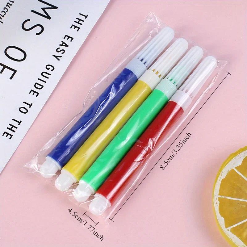 DIY Handgeschilderde Paaseieren Set voor Kinderen met 4 Gekleurde Markeringen 1