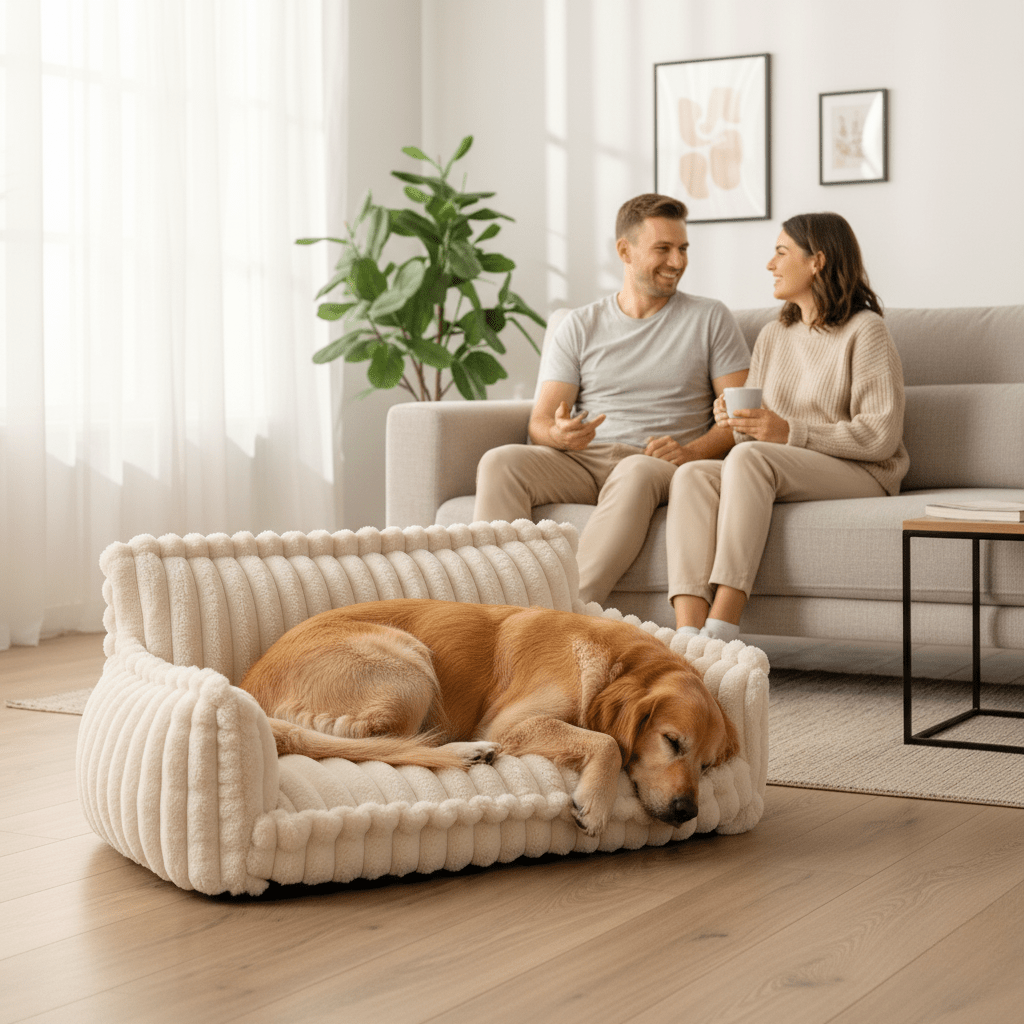 DOGVIA – Weiches und waschbares orthopädisches Hundesofa für Haustiere 1