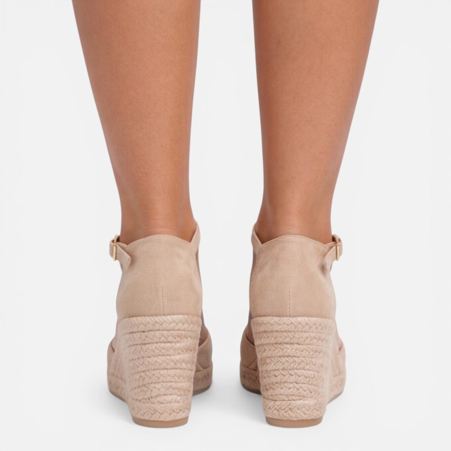 Damen-Keilsandalen mit geschlossener Zehenpartie und Knöchelriemen für den Sommer 7