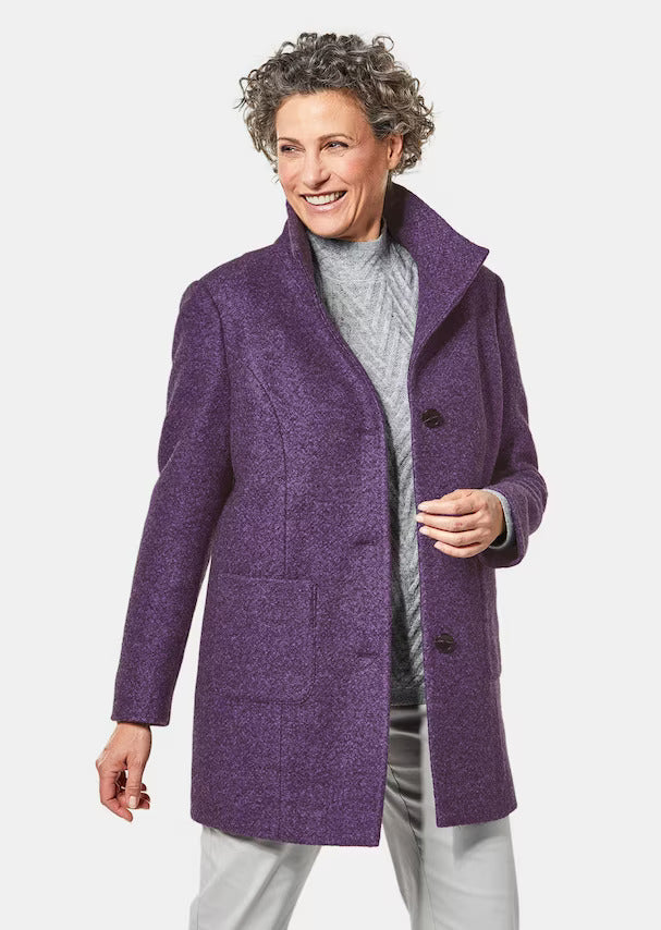 Manteau élégant pour femme avec col – confort stretch et style