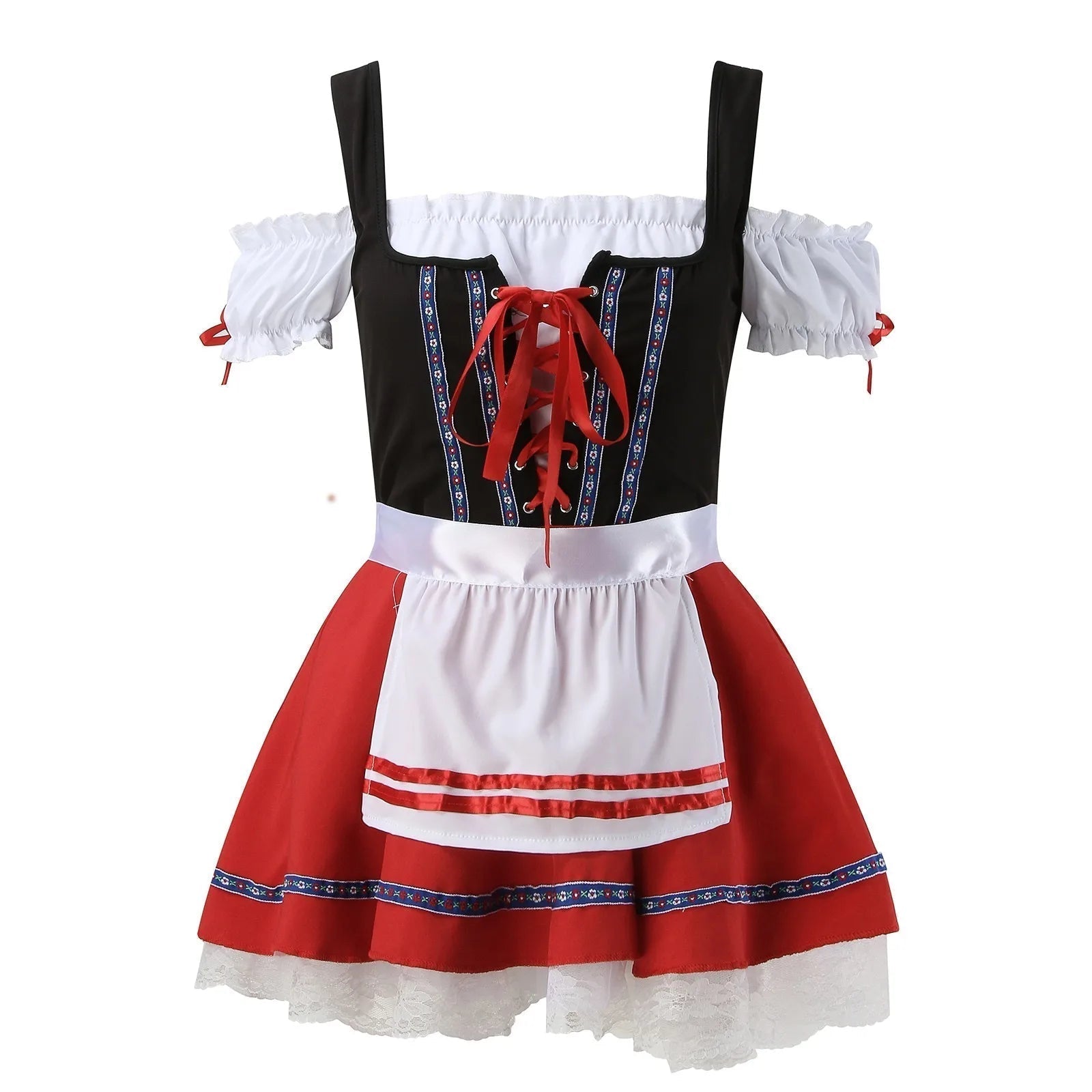 Rosalena – dámske dirndl z bavlny s hravými detailmi – leto & Wiesn