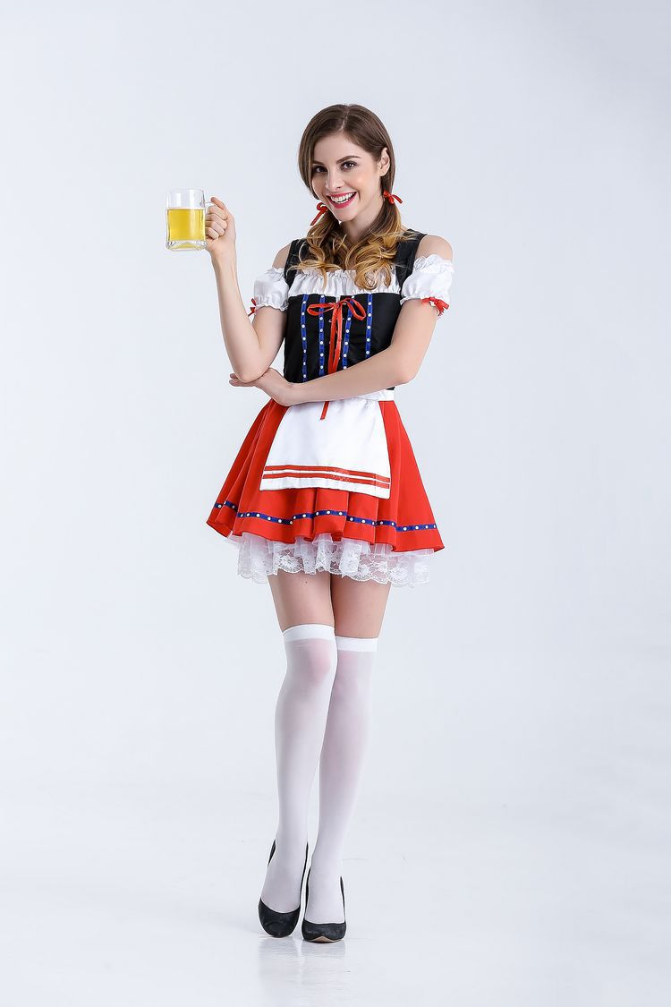 Rosalena – dámske dirndl z bavlny s hravými detailmi – leto & Wiesn