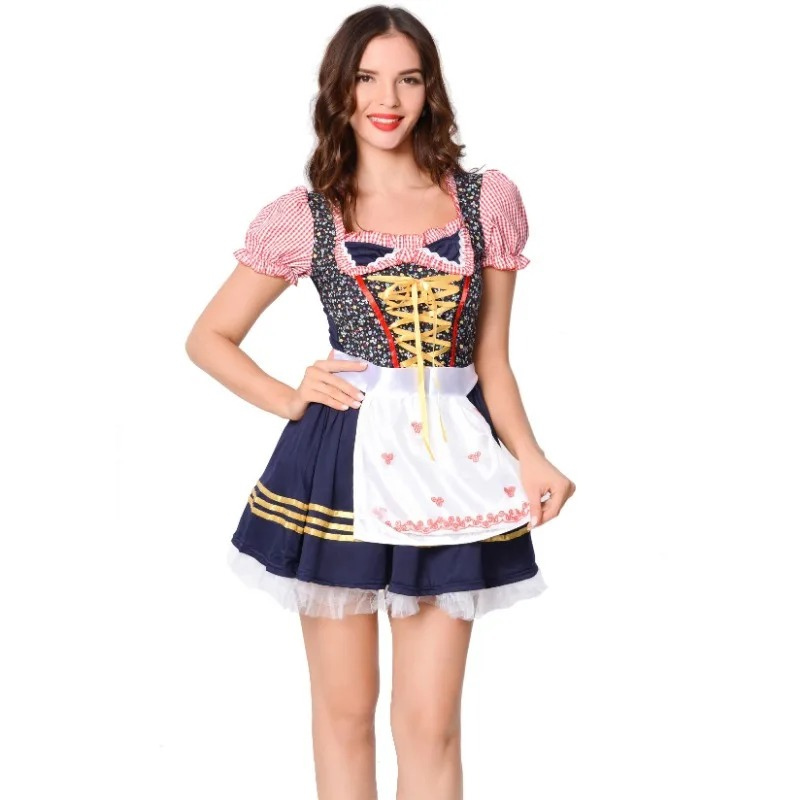 Herzstich – Dámske mini-dirndl – bavlna, pohodlné a pripravené na Oktoberfest