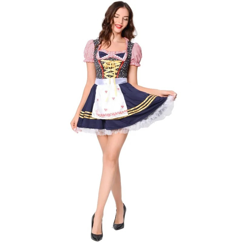 Herzstich – Dámske mini-dirndl – bavlna, pohodlné a pripravené na Oktoberfest