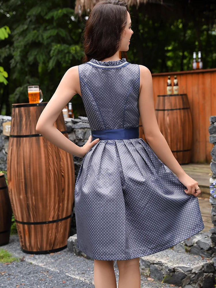 AlpenLust – Dame Mini Kjole Folklorestil moderne – Til Oktoberfest & Fester
