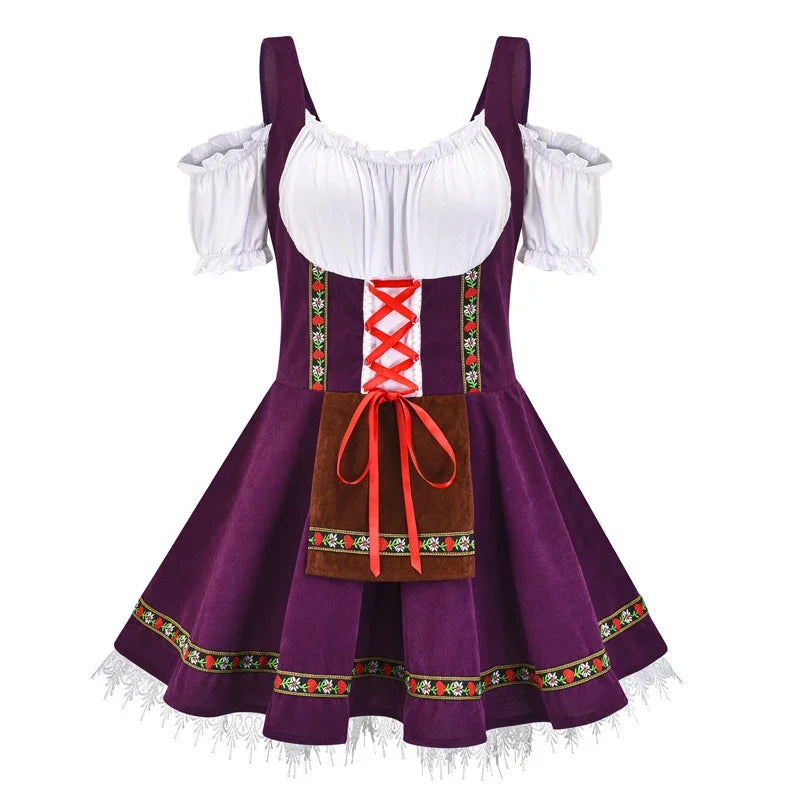 AlpenHerz – Dame Mini-Dirndl med dekorative detaljer – Tracht i moderne form