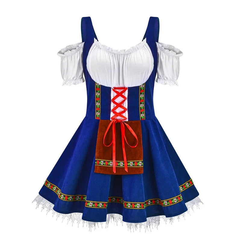 AlpenHerz – Dame Mini-Dirndl med dekorative detaljer – Tracht i moderne form