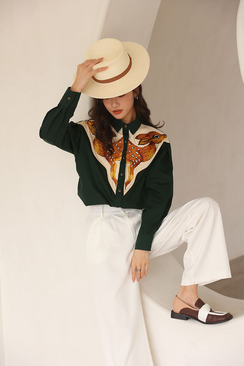 Bolendo Deer | Broderede westernskjorter