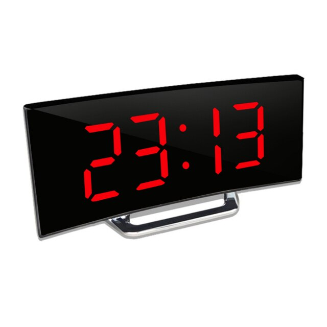 Digitaler Wecker mit gebogenem LED-Display, automatischer Dimmung und Snooze-Funktion 7