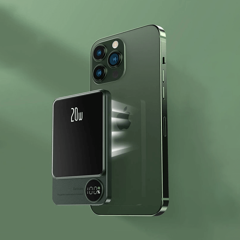 Voltix – Magnetische Powerbank 20W Schnellladen – kabellos für unterwegs