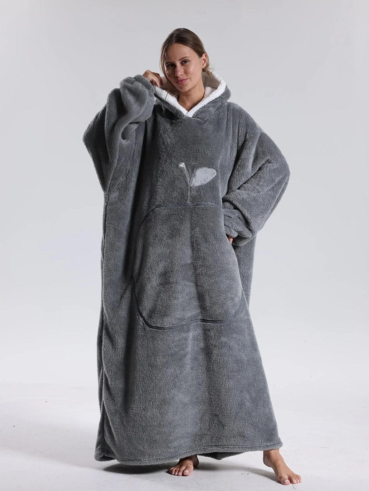 Hoodie-Decke aus Plüsch