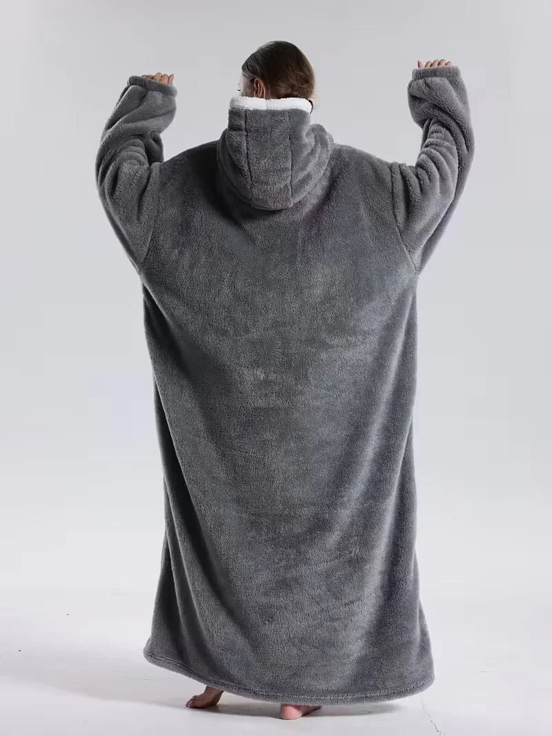 Hoodie-Decke aus Plüsch