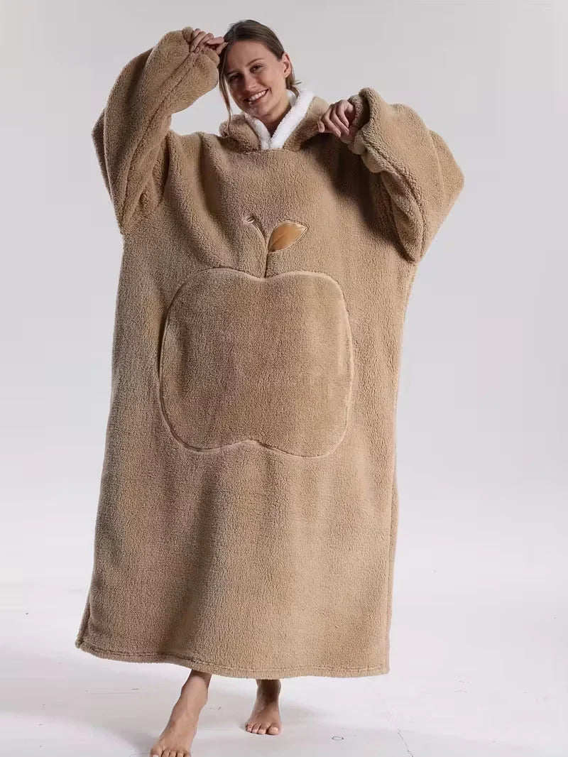 Hoodie-Decke aus Plüsch