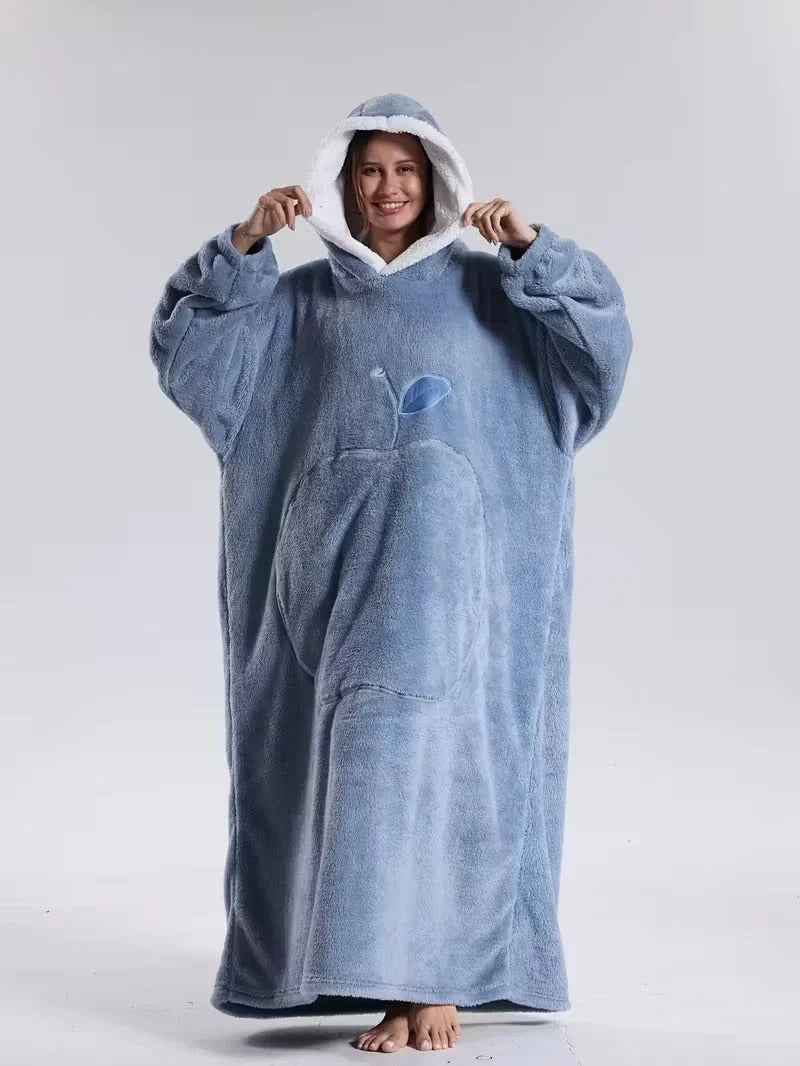 Hoodie-Decke aus Plüsch
