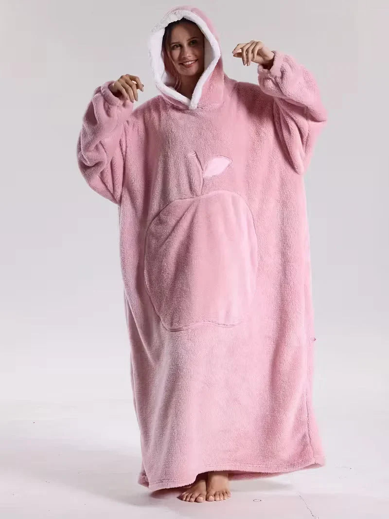 Hoodie-Decke aus Plüsch