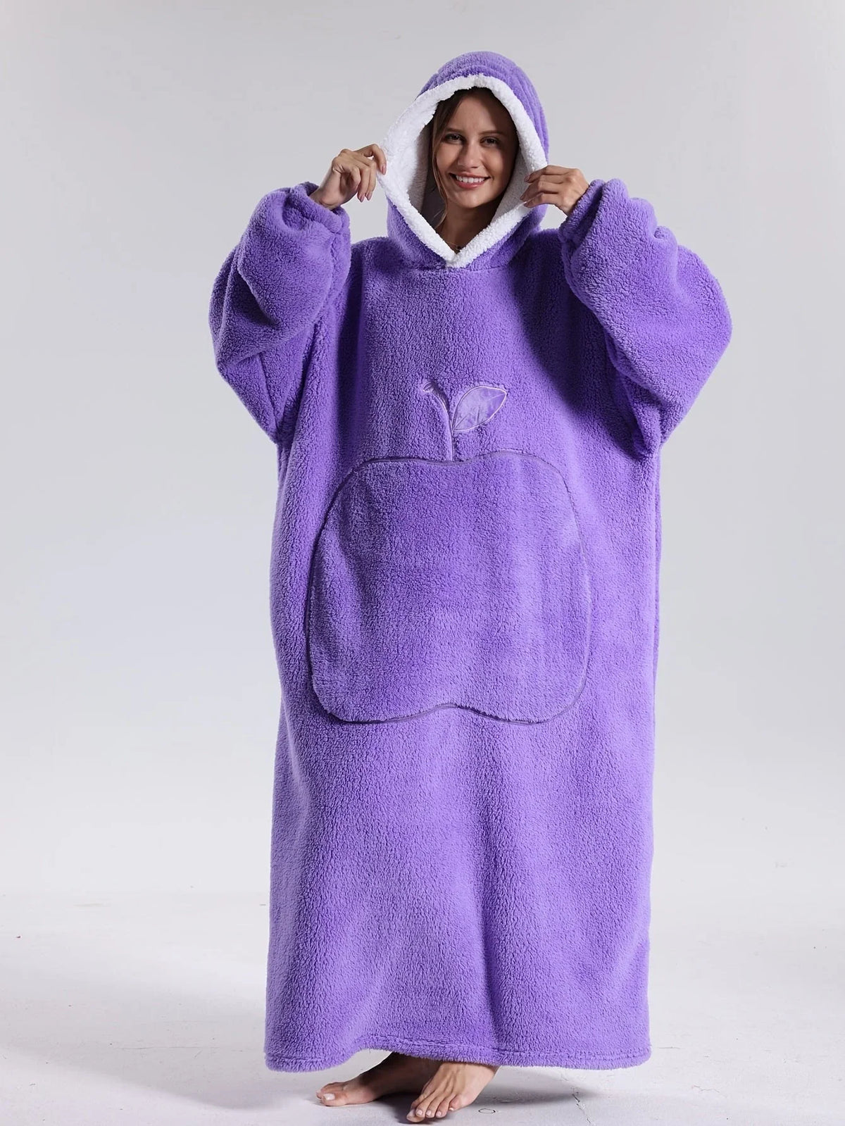 Hoodie-Decke aus Plüsch